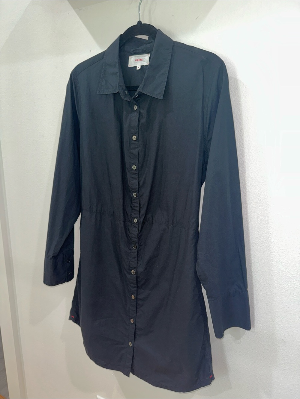 XiRENA Black Button-Front Mini Shirt Dress - Picture 7 of 12